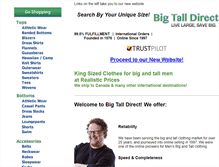 Tablet Screenshot of bigtalldirect.com
